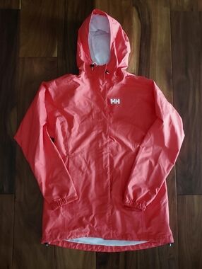 Helly Hansen Orange Coral Hooded Wind Breaker